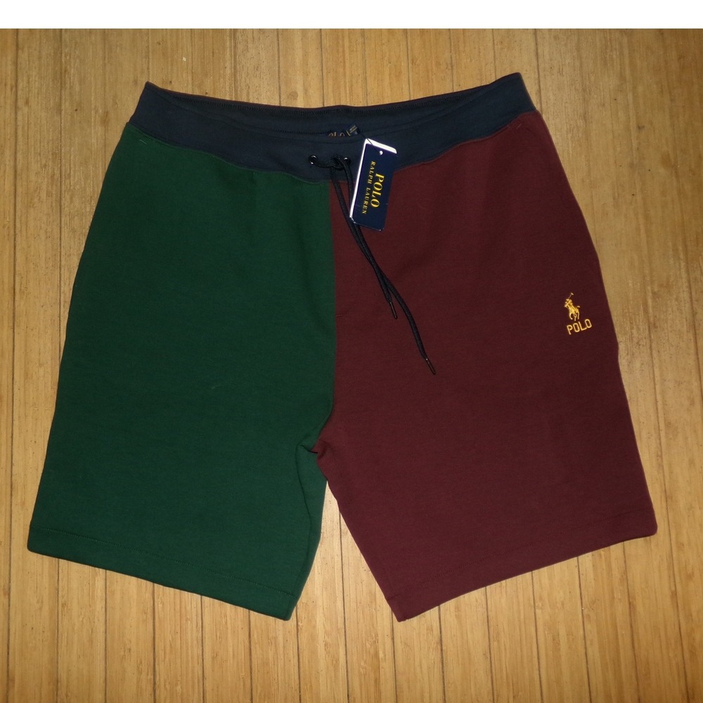 Polo Ralph Lauren Mens XL Colorblock Fleece Shorts Multicolor NWT